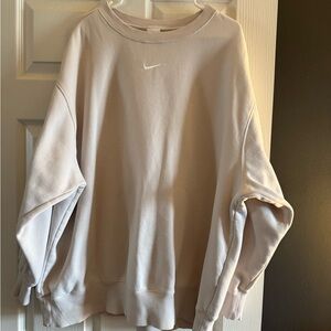 Nike Women's Off-White Crew Neck Sweater